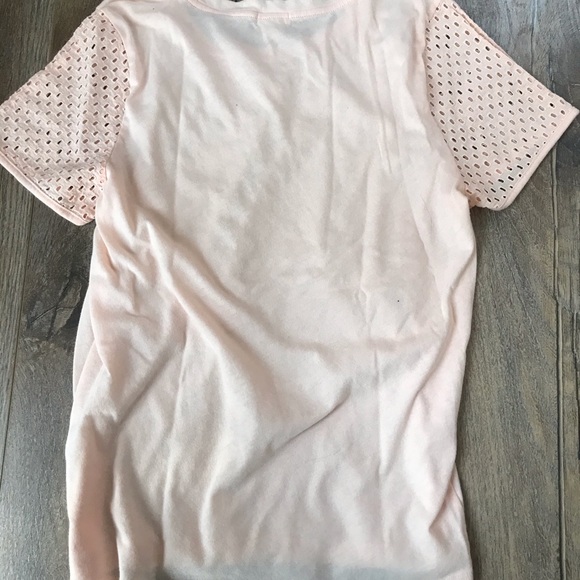 J. Crew- peach/ baby pink T-shirt. S - Picture 4 of 5